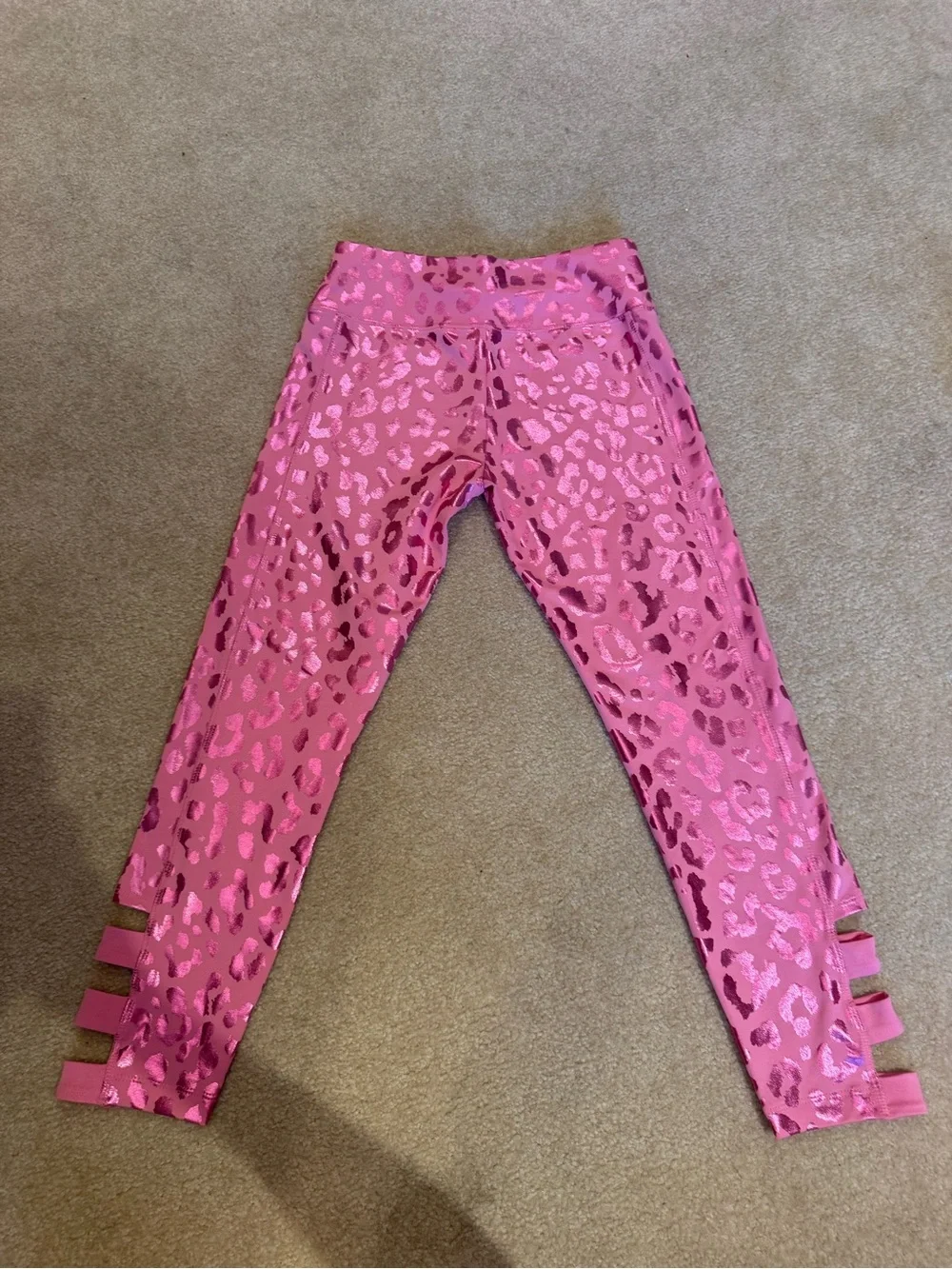 Justice Active Leopard Leggings (Size 12)